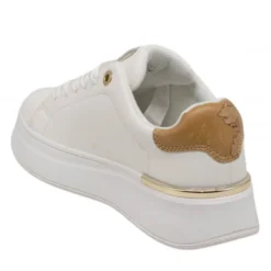 Sneakers Donna 1A Classe Alviero Martini in Eco Nappa Bianca e Inserto Geo Classic 2419
