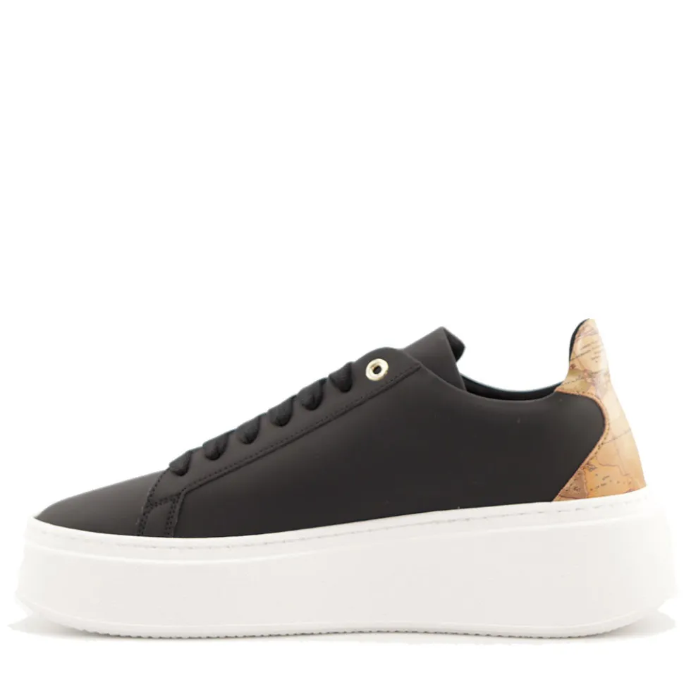 Sneakers Donna 1A Classe Alviero Martini linea Frost Geo in Tessuto Gommato Nero 1331