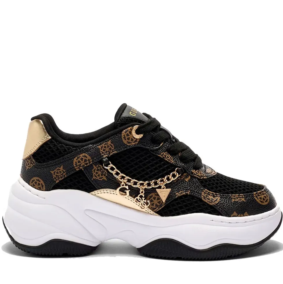 Sneakers Donna GUESS Colore Black - Brown Linea Harpaa