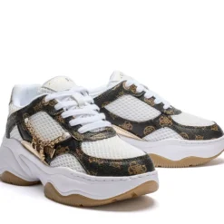 Sneakers Donna GUESS Colore White - Brown Linea Harpaa