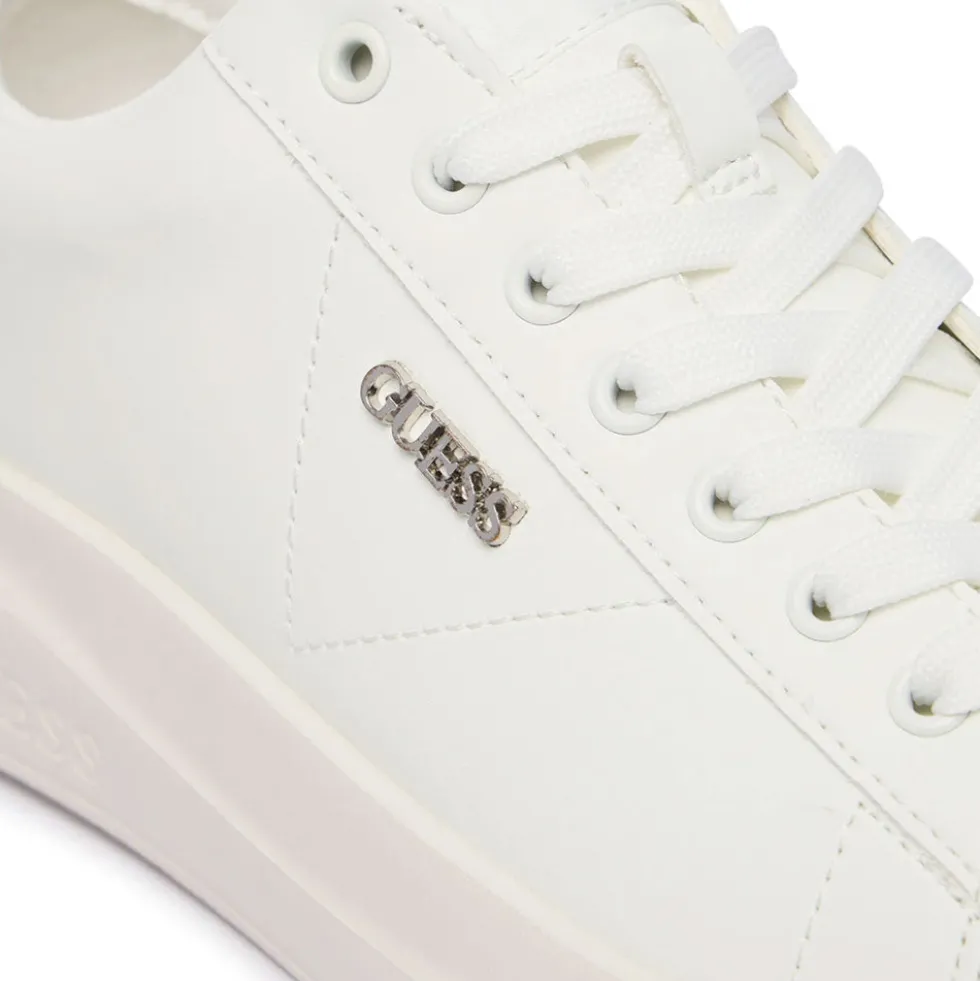 Sneakers Donna GUESS in Pelle Colore White - Silver Linea Elbina10