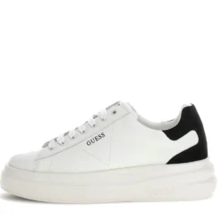 Sneakers Donna GUESS in Pelle Colore White - Black Linea Elbina