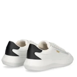 Sneakers Donna LIU JO Casper 01 in Pelle Bianca con Inserto Nero