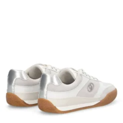 Sneakers Donna LIU JO Lewis 01 in Suede e Pelle Bianca
