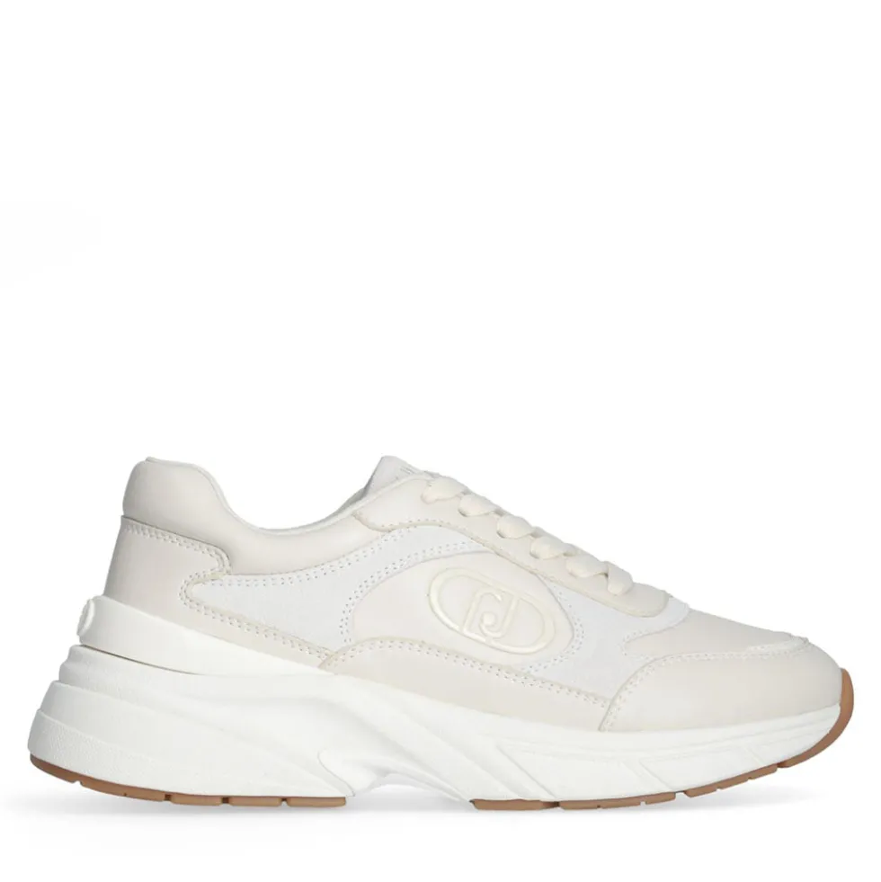 Sneakers Donna LIU JO LJ01 01 in Pelle color Latte
