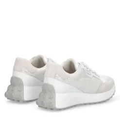 Sneakers Donna LIU JO Lolo 20 in Mesh Suede e Paillettes Bianco