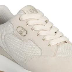 Sneakers Donna LIU JO Lolo 20 in Suede e Brighty Mesh Rope Milk