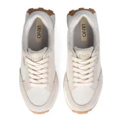 Sneakers Donna LIU JO Lolo 20 in Suede e Brighty Mesh Rope Milk