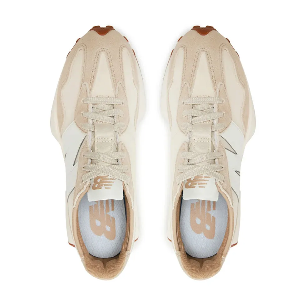Sneakers Donna NEW BALANCE 327 in Tessuto Tecnico e Suede colore Beige