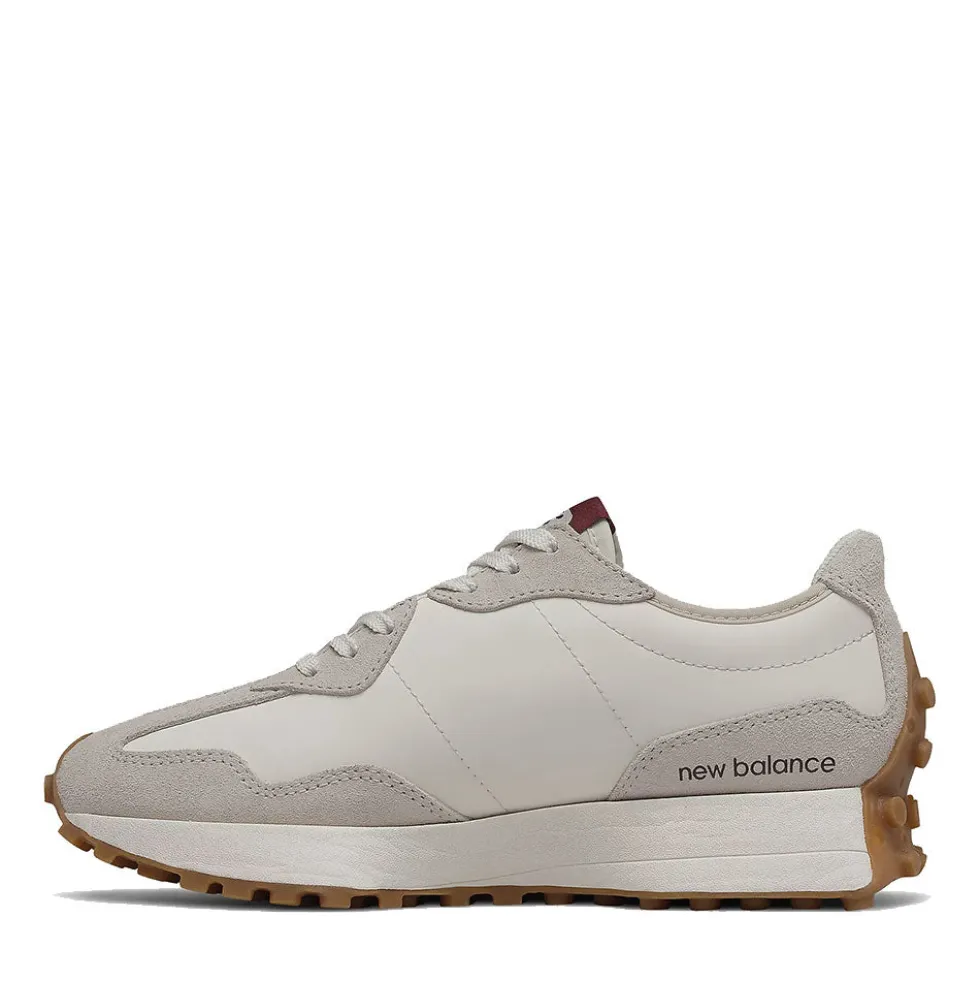 Sneakers Donna NEW BALANCE 327 in Suede e Tessuto Sintetico colore Moonbeam e Burgundy
