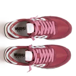 Sneakers Donna WUSHU RUYI Club 56 in Suede e Nylon Bordeaux