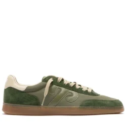 Sneakers Donna WUSHU RUYI Gong 115 in Suede e Nylon Olive Green