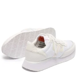 Sneakers Donna WUSHU RUYI Master 651 in Nylon e Suede Cloud Dancer