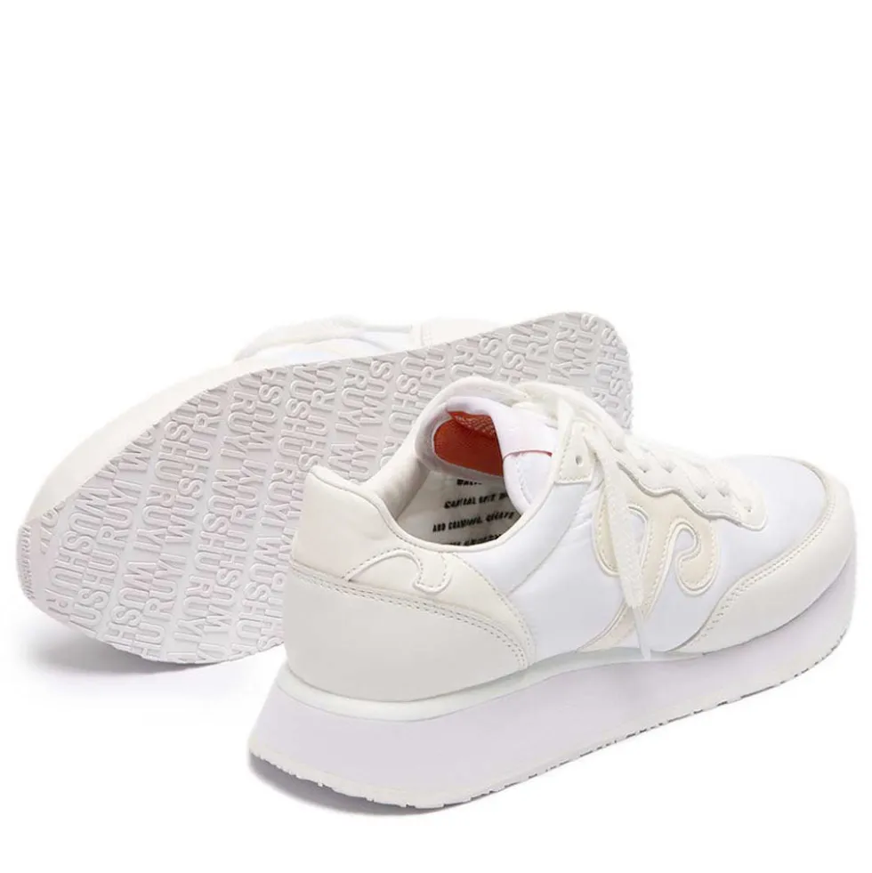 Sneakers Donna WUSHU RUYI Master 651 in Nylon e Suede Cloud Dancer