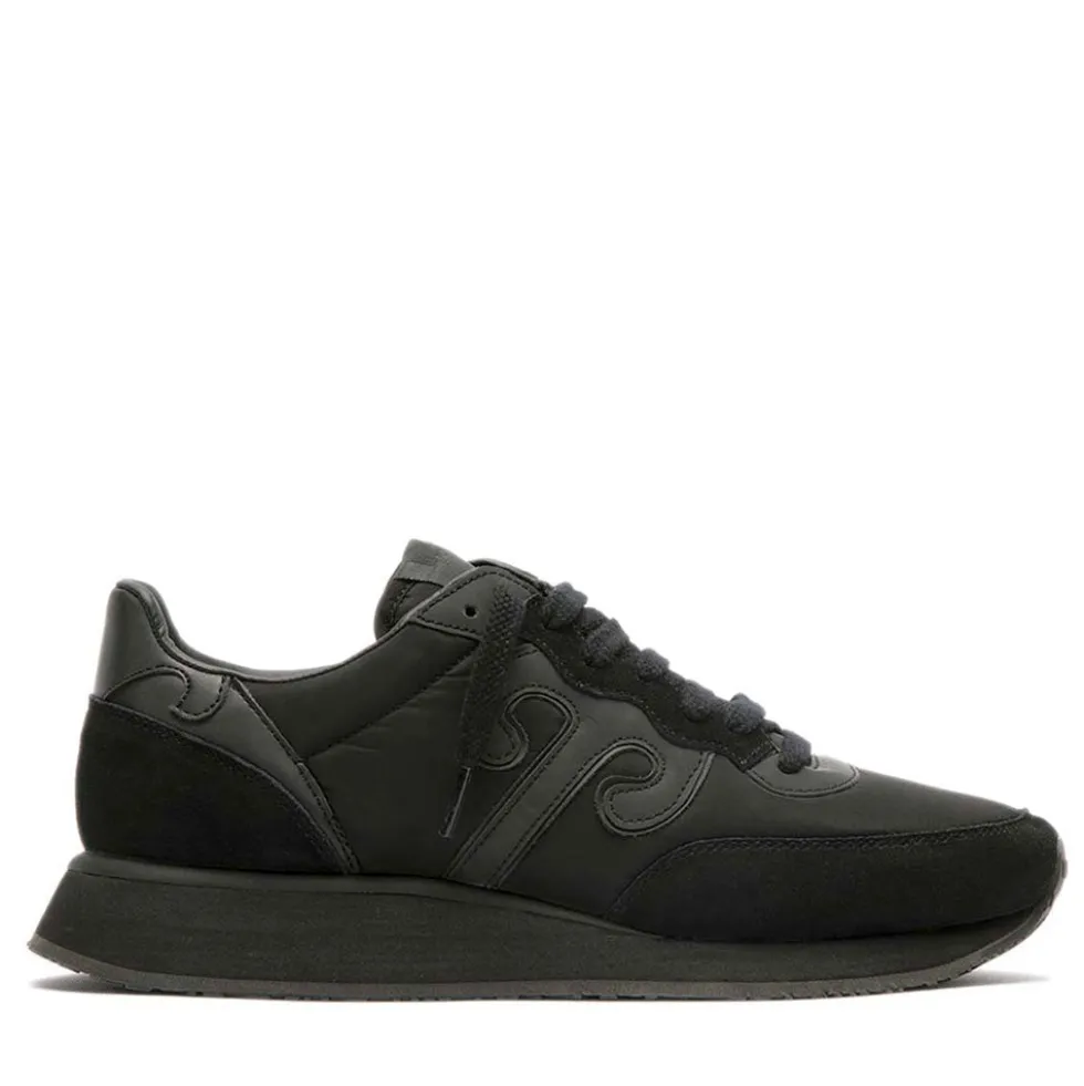 Sneakers Donna WUSHU RUYI Master 665 in Nylon e Suede Dark Night
