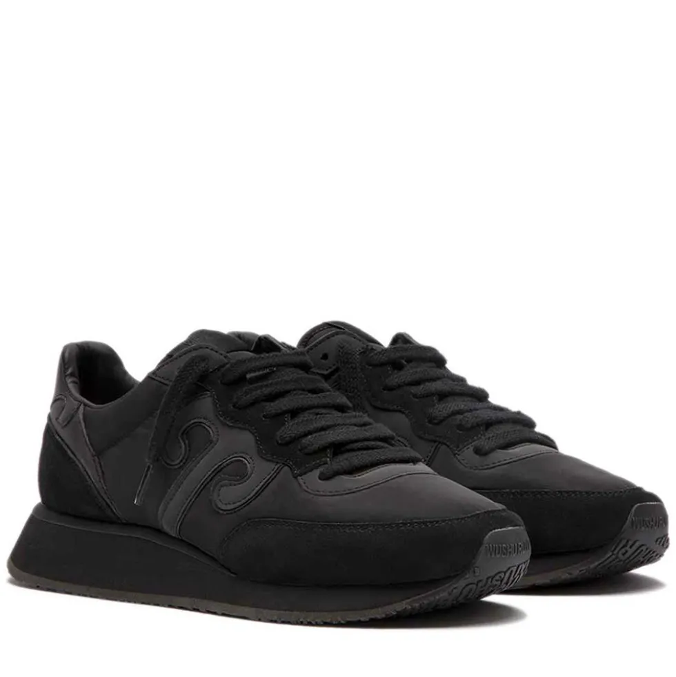 Sneakers Donna WUSHU RUYI Master 665 in Nylon e Suede Dark Night