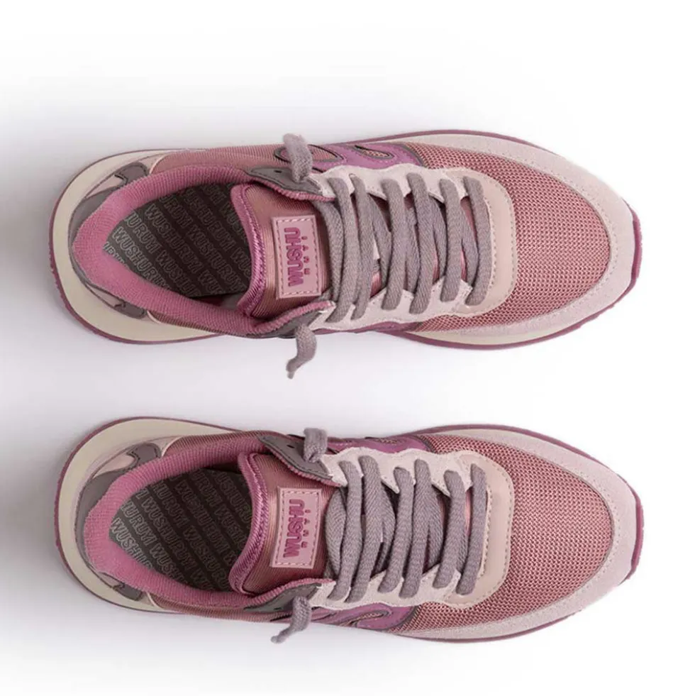 Sneakers Donna WUSHU RUYI Master Sport 508 in Nylon e Suede Early Hours Dark Pink Lavender Lily e Gray Morning Onyx e Winter Pear