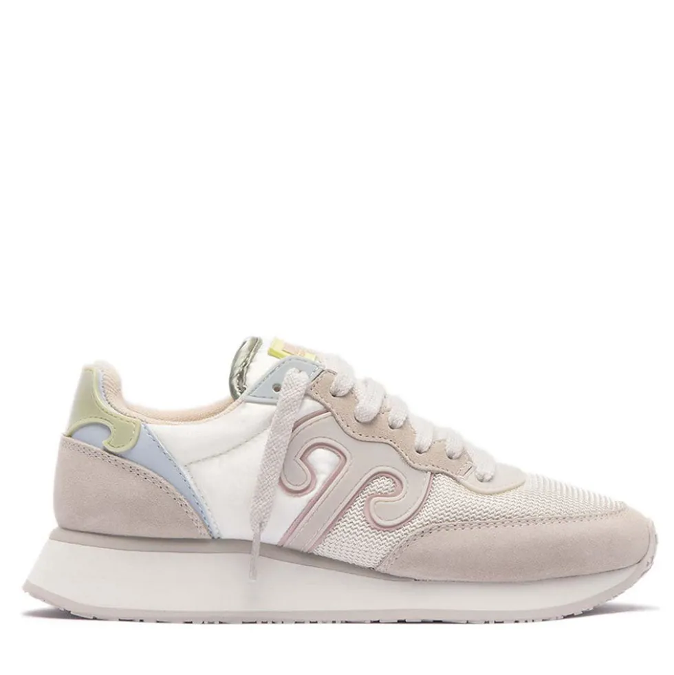 Sneakers Donna WUSHU RUYI Super Master 31 in Nylon e Suede Moss e Light Gray White Onyx e Winter Pear