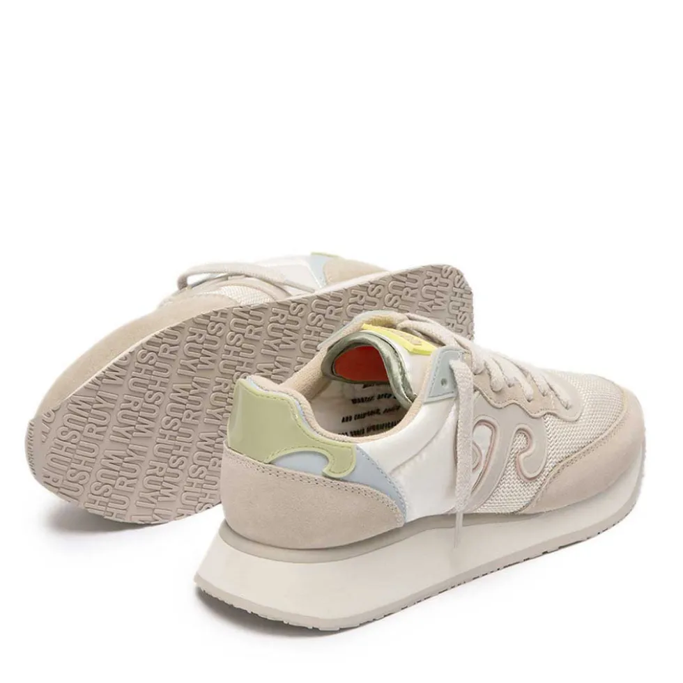 Sneakers Donna WUSHU RUYI Super Master 31 in Nylon e Suede Moss e Light Gray White Onyx e Winter Pear