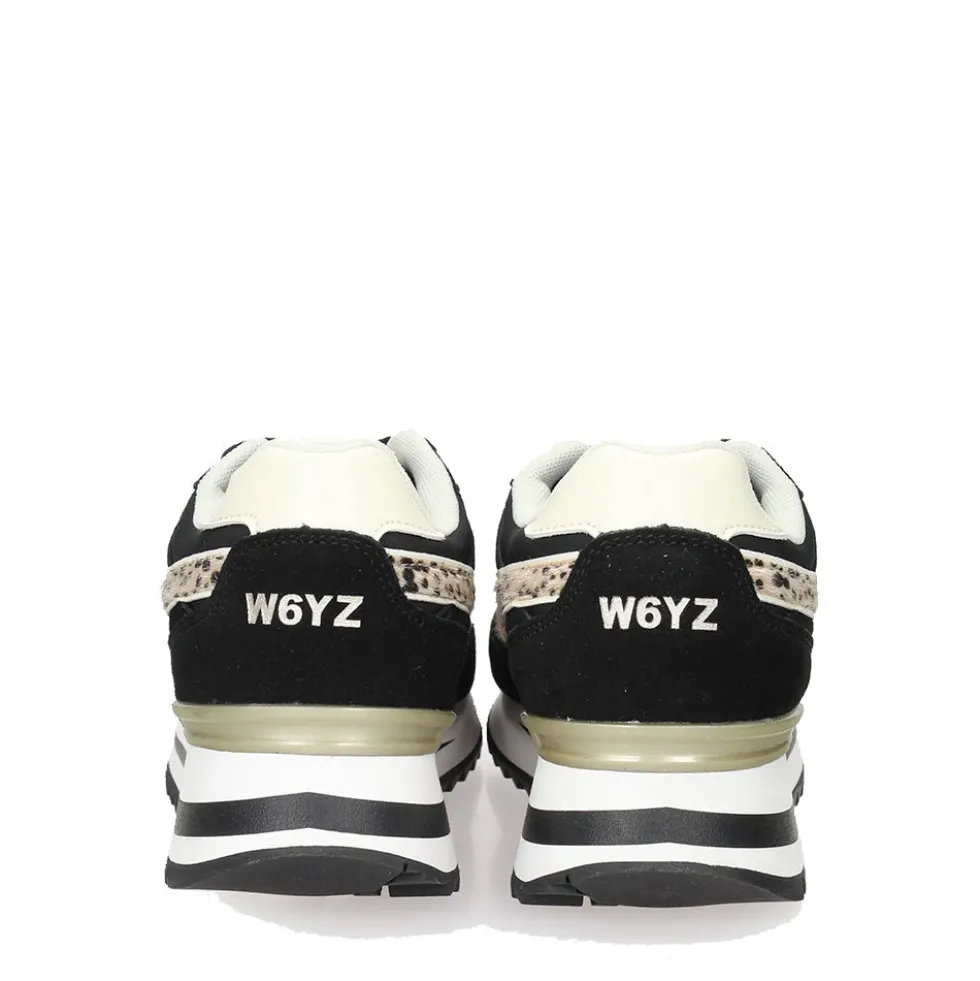 Sneakers Donna W6YZ Yak-W. in Tessuto Tecnico e Suede colore Black Bone
