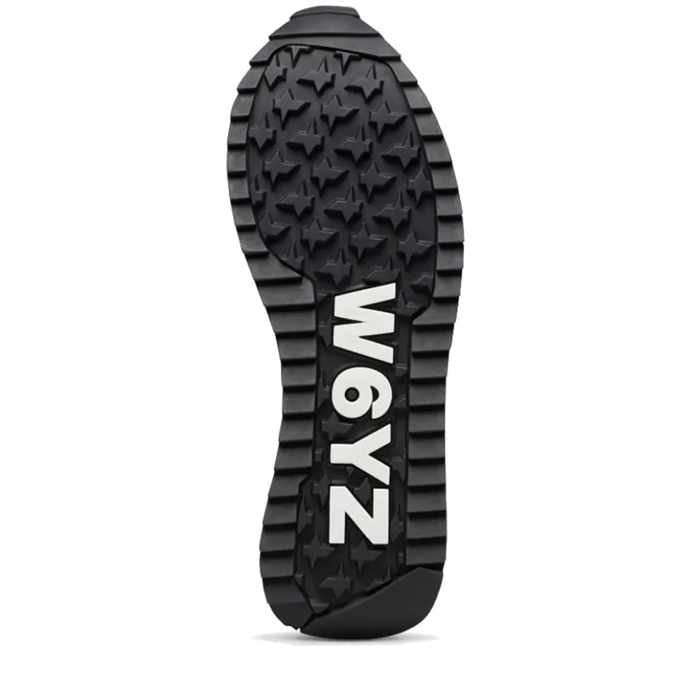 Sneakers Donna W6YZ Yak-W. in Tessuto Tecnico e Suede colore Black Platinum Bone