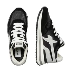 Sneakers Donna W6YZ Yak-W. in Tessuto Tecnico e Suede colore Black Black Silver