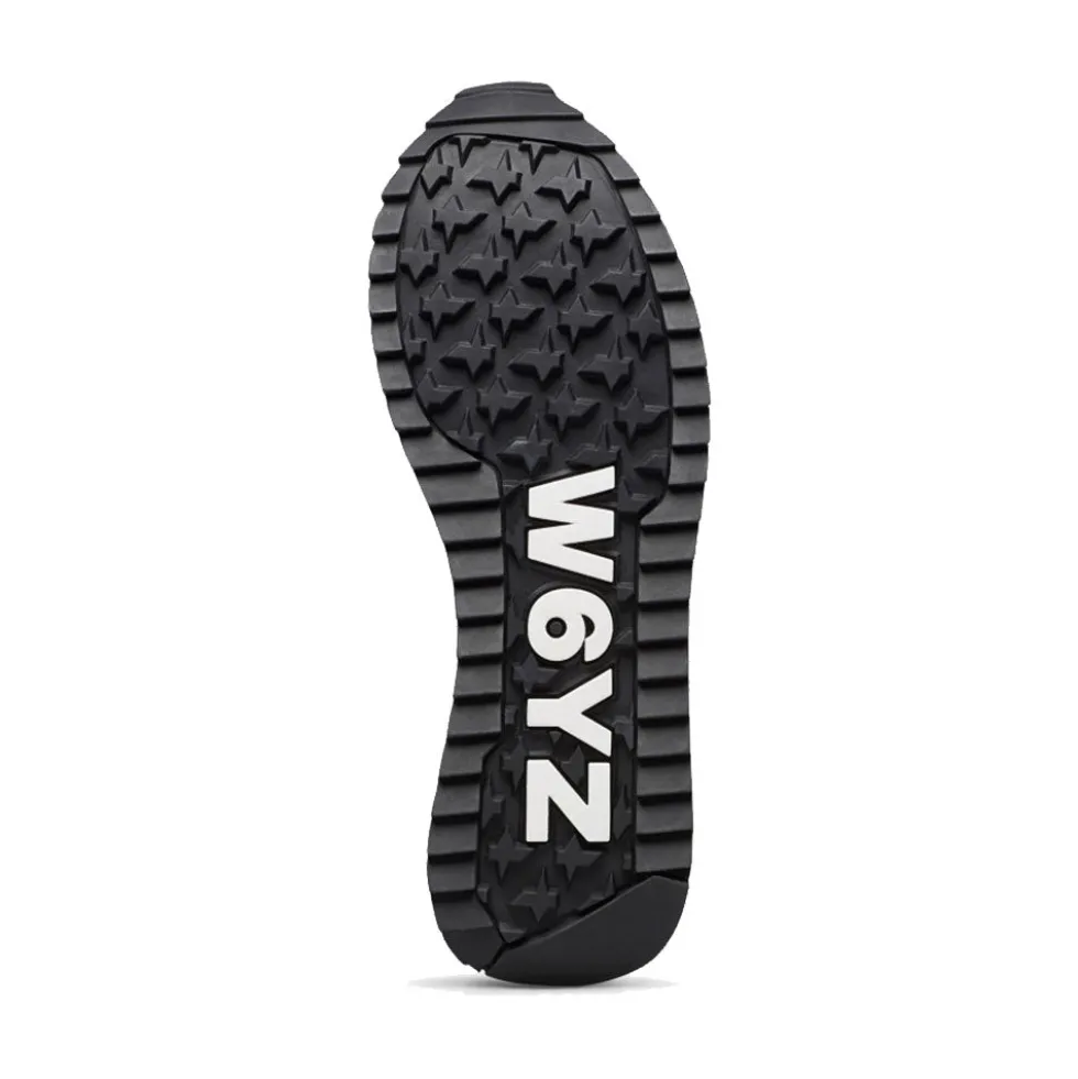 Sneakers Donna W6YZ Yak-W. in Tessuto Tecnico e Suede colore Black Black Silver