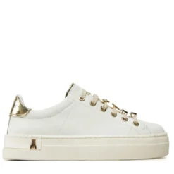 Sneakers PATRIZIA PEPE Girl linea Fly Sneakers in Pelle Bianca con Applicazioni Gioiello