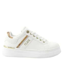 Sneakers Platform 1A Classe Alviero Martini Bianco e Geo Classic con Strass 2421