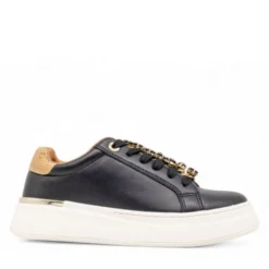 Sneakers Platform 1A Classe Alviero Martini Nere con Dettaglio Gioiello 2270