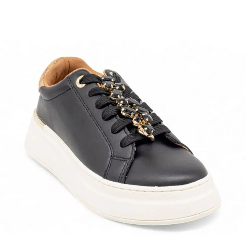 Sneakers Platform 1A Classe Alviero Martini Nere con Dettaglio Gioiello 2270