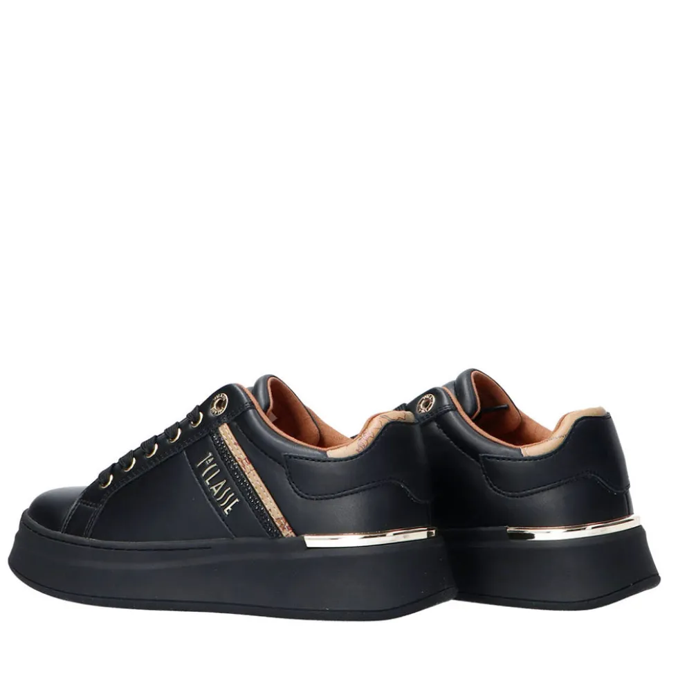Sneakers Platform 1A Classe Alviero Martini Nero con Strass 2266