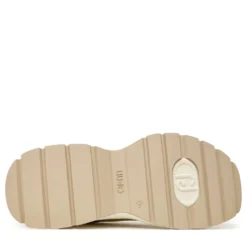 Sneakers Platform Donna LIU JO Eva 02 in Pelle e Glitter White Milk