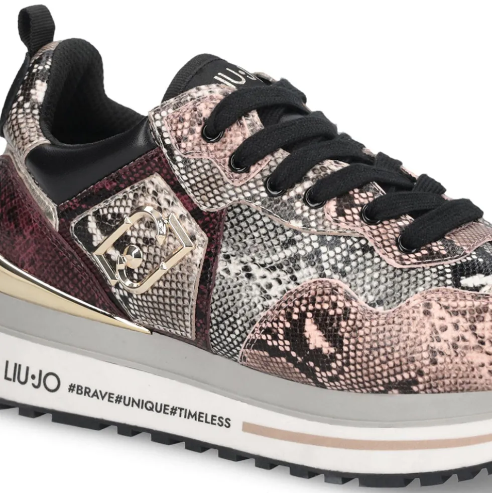 Sneakers Platform Donna LIU JO Maxi Wonder 01 stampa Pitone Multicolor