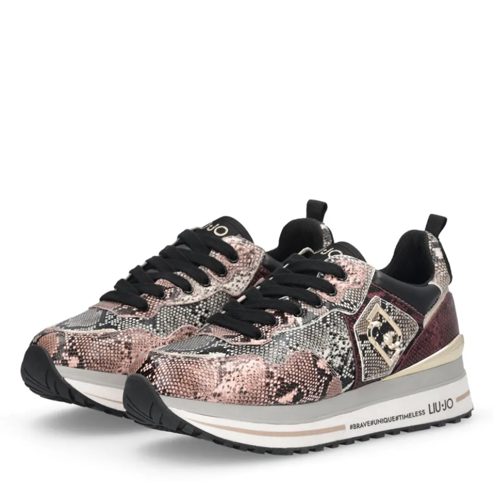 Sneakers Platform Donna LIU JO Maxi Wonder 01 stampa Pitone Multicolor
