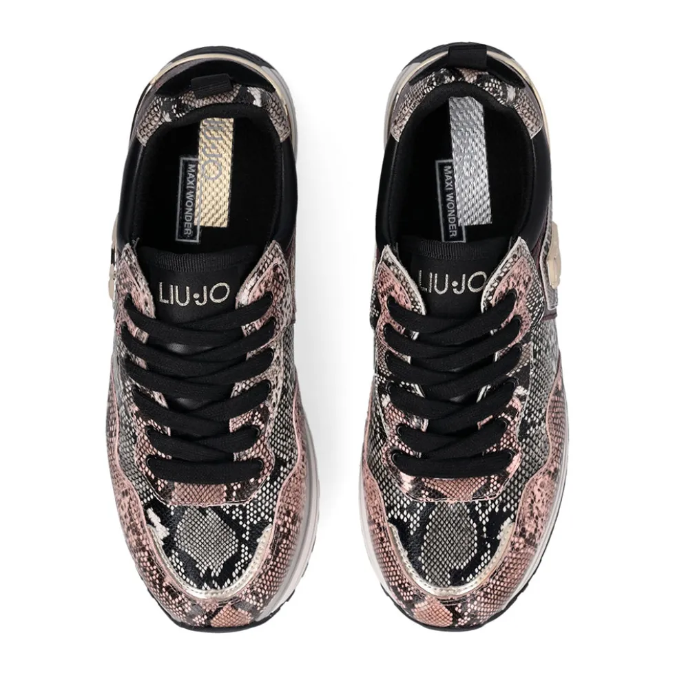 Sneakers Platform Donna LIU JO Maxi Wonder 01 stampa Pitone Multicolor