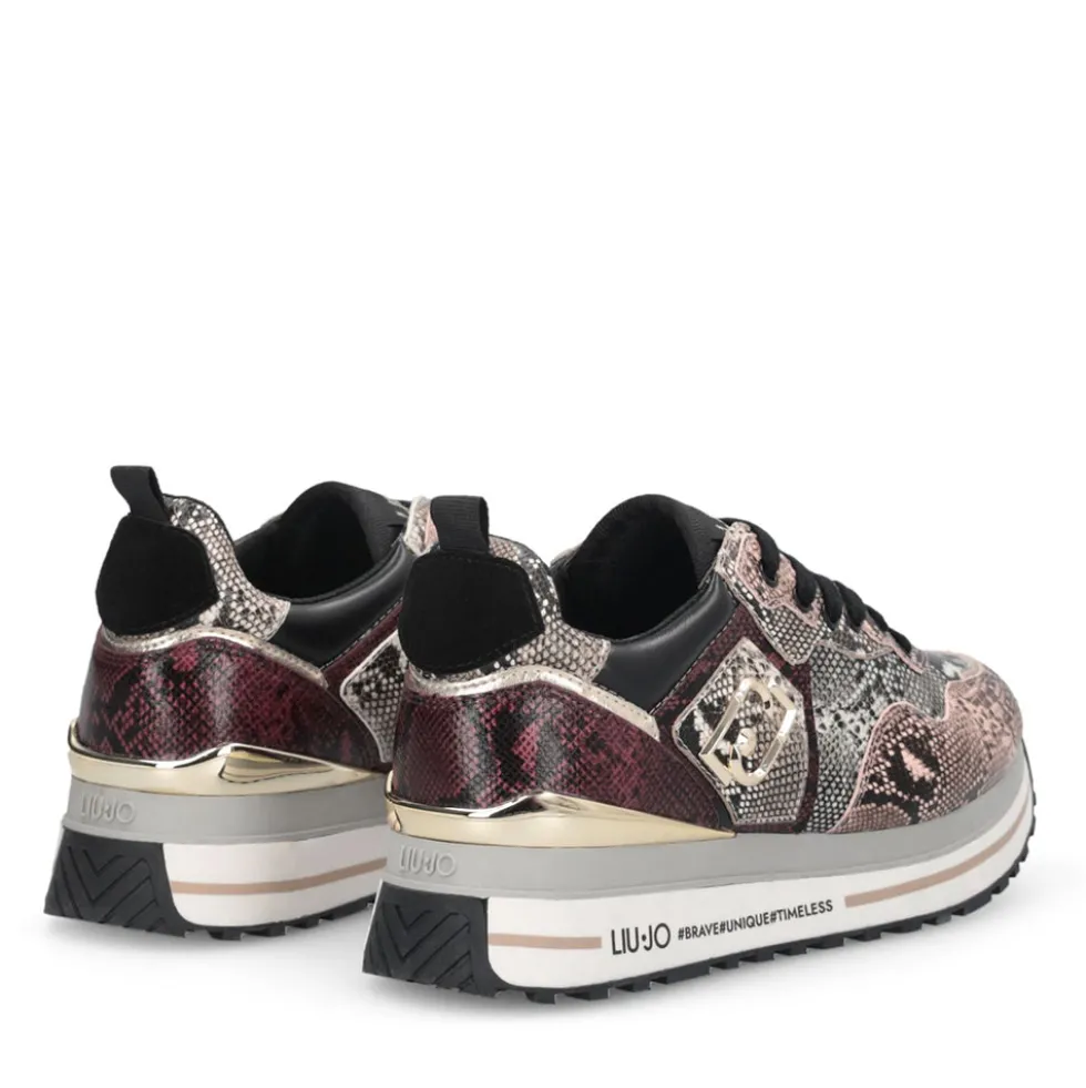 Sneakers Platform Donna LIU JO Maxi Wonder 01 stampa Pitone Multicolor