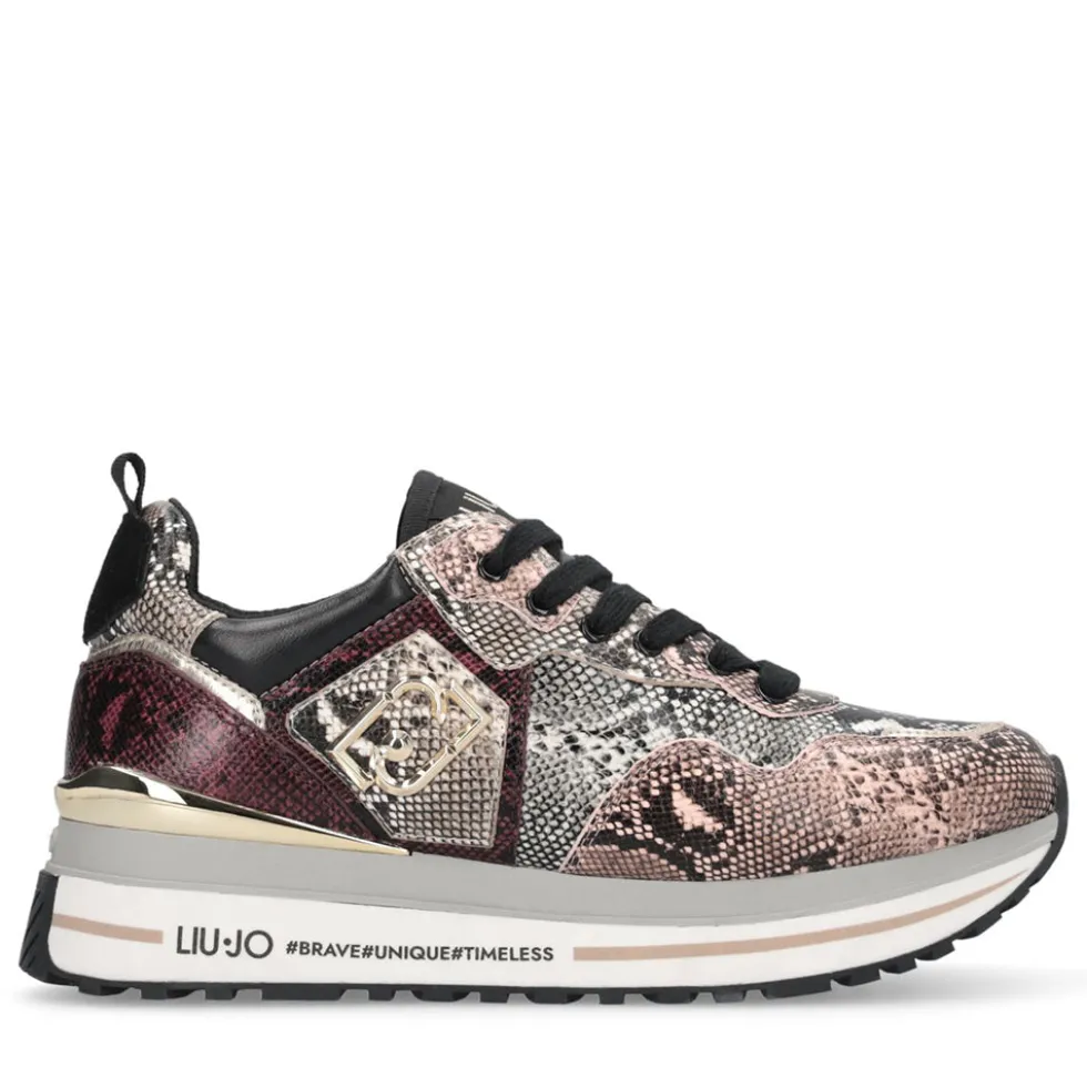Sneakers Platform Donna LIU JO Maxi Wonder 01 stampa Pitone Multicolor
