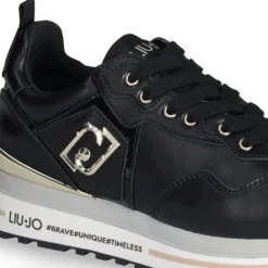 Sneakers Platform Donna LIU JO Maxi Wonder 01 in Pelle Nera