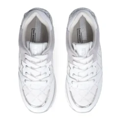Sneakers Platform Donna LIU JO Maxi Wonder 91 in Pelle e Suede Bianco