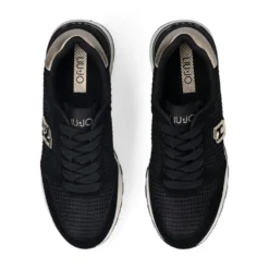 Sneakers Platform LIU JO Amazing 25 in Suede e Mesh Black Light Gold