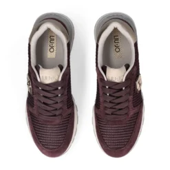 Sneakers Platform LIU JO Amazing 25 in Suede e Mesh Cremisi Light Gold