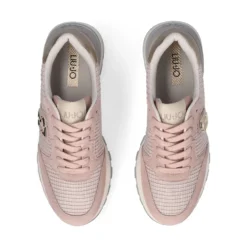 Sneakers Platform LIU JO Amazing 25 in Suede e Mesh Nude Light Gold