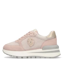 Sneakers Platform LIU JO Amazing 25 in Suede e Mesh Nude Light Gold