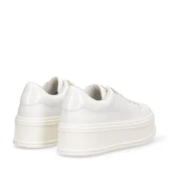 Sneakers Platform LIU JO Selma 16 in Pelle Bianca