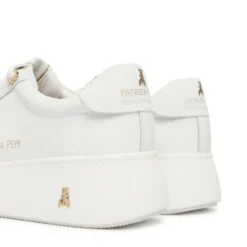 Sneakers Platform PATRIZIA PEPE Girl in Pelle Bianca