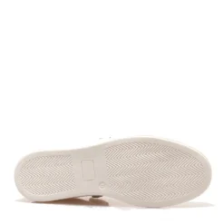 Sneakers Platform PATRIZIA PEPE Girl linea Flyglitter in Pelle e Glitter Off White e Platino
