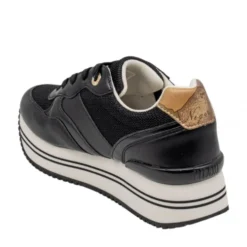 Sneakers Running 1A Classe Alviero Martini Nere con Dettaglio stampa Geo Beige 2441
