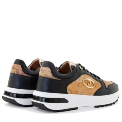 Sneakers Running 1A Classe Alviero Martini linea Geo Road Tibet in Eco Nappa Nera 1205