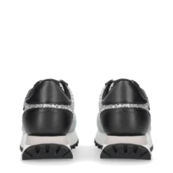 Sneakers Running LIU JO Evelyn 915 Full Glitter Silver con Inserti Laminati